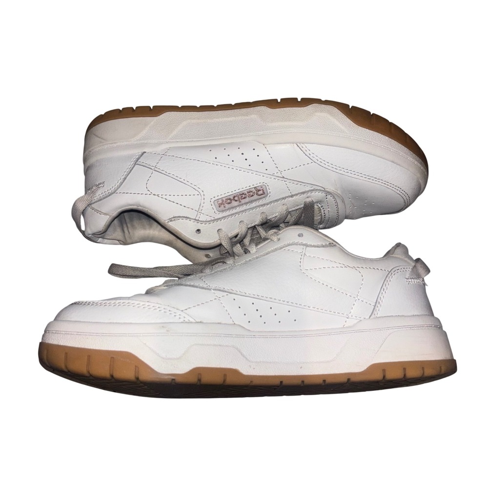 Reebok Club C Double Geo White Gum Platform Sneakers AR30184W-WCZ Womens 8